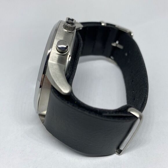 Emporio Armani AR-2460 Men's Black Leather Analog Dial Quartz Wristwatch BW149 - Picture 10 of 12